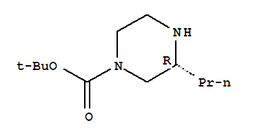Structure of (R)-1-BOC-3-PROPYLPIPERAZINE