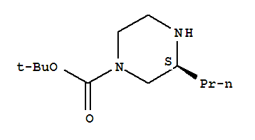 Structure of (S)-1-BOC-3-PROPYLPIPERAZINE
