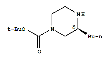 Structure of (S)-1-BOC-3-BUTYLPIPERAZINE
