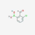 Structure of (3-Chloro-2-formylphenyl)boronic acid