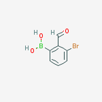 Structure of (3-Bromo-2-formylphenyl)boronic acid