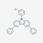 Structure of 9-(3-bromophenyl)-3,6-diphenyl-9H-Carbazole