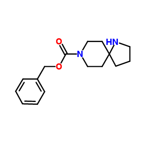 benzyl 1,8-diazaspiro[4.5]decane-8-carboxylate结构式