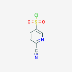 Structure of 6-cyano-3-Pyridinesulfonyl chloride