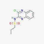 Structure of N-(3-chloroquinoxalin-2-yl)propane-1-sulfonamide