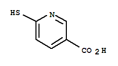 Structure of 6-Mercaptonicotinic acid