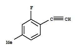 Structure of 1-ethynyl-2-fluoro-4-methyl-Benzene