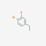 Chemical structure of BENZENE, 1-BROMO-4-ETHYL-2-FLUORO-