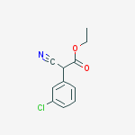 Structure of ETHYL 2-CYANO-2-(3-CHLOROPHENYL)ACETATE