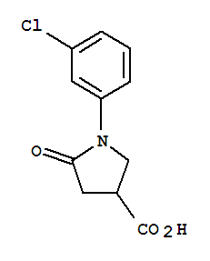 Structure of 1-(3-CHLOROPHENYL)-5-OXOPYRROLIDINE-3-CARBOXYLICACID