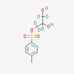 (R,S)-1-Tosyl Glycerol-d5结构式