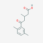 Structure of 5-(2,5-DIMETHYLPHENYL)-3-METHYL-5-OXOVALERIC ACID