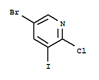 Structure of 5-BROMO-2-CHLORO-3-IODO-PYRIDINE