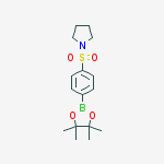 Structure of 4-(PYRROLIDINE-1-SULFONYL)PHENYLBORONIC ACID, PINACOL ESTER