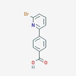 4-(6-Bromo-pyridin-2-yl)-benzoic acid结构式