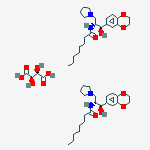 Structure of N-[(1r,2r)-1-(2,3-dihydro-1,4-benzodioxin-6-yl)-1-hydroxy-3-pyrrolidin-1-ylpropan-2-yl]octanamide;(2r,3r)-2,3-dihydroxybutanedioic Acid