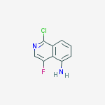 Structure of 5-Isoquinolinamine, 1-chloro-4-fluoro-