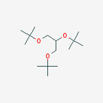 Structure of Propane, 1,2,3-tris(1,1-dimethylethoxy)-