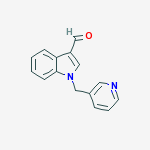 Structure of 1-(pyridin-3-ylmethyl)-1H-indole-3-carbaldehyde