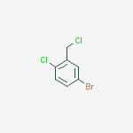 4-Bromo-1-chloro-2-(chloromethyl)benzene结构式
