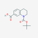Structure of 1,7(2H)-Quinolinedicarboxylic acid, 3,4-dihydro-, 1-(1,1-diMethylethyl) ester