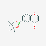 Structure of CHROMONE-6-BORONIC ACID PINACOL ESTER