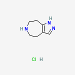 2,4,5,6,7,8-HEXAHYDRO-PYRAZOLO[3,4-D]AZEPINE, HYDROCHLORIDE结构式