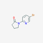 2-Pyrrolidinone, 1-(5-Bromo-2-Pyridinyl)-结构式
