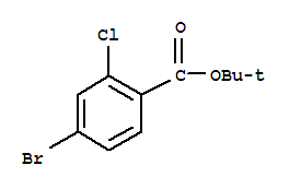 4-溴-2-氯苯甲酸叔丁酯结构式