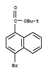 Structure of t-Butyl 4-bromo-1-naphthalenecarboxylate