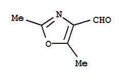 Structure of 2,5-DIMETHYL-1,3-OXAZOLE-4-CARBALDEHYDE
