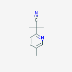 Structure of 2-Methyl-2-(5-methylpyridin-2-yl)propanenitrile