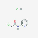 Structure of 2-CHLORO-N-2-PYRIDINYL-ACETAMIDE HYDROCHLORIDE,DARK BROWN SOLID