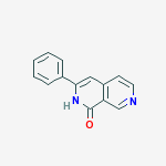 3-phenyl-2H-2,7-naphthyridin-1-one结构式
