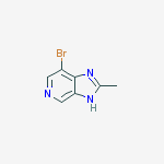 Structure of 7-Bromo-2-methyl-1H-imidazo[4,5-c]pyridine