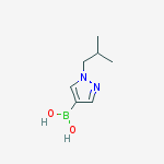1-Isobutyl-1H-pyrazole-4-boronic acid结构式