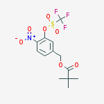 Structure of 4-nitro-3-(trifluoromethylsulfonyloxy)benzyl pivalate