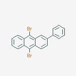 9,10-dibromo-2-phenylanthracene结构式