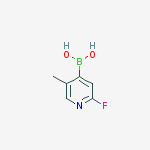 Structure of BORONIC ACID, B-(2-FLUORO-5-METHYL-4-PYRIDINYL)-