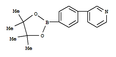 Structure of 4-(3-Pyridinyl)phenylboronic acid pinacol ester