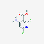 3-Pyridinecarboxylic acid, 4-amino-2,6-dichloro-结构式
