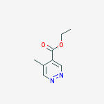 4-Pyridazinecarboxylic acid, 5-methyl-, ethyl ester结构式