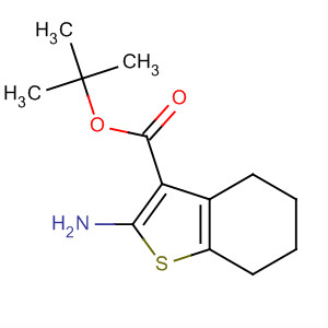 Structure of Benzo[b]thiophene-3-carboxylic acid, 2-amino-4,5,6,7-tetrahydro-,1,1-dimethylethyl ester