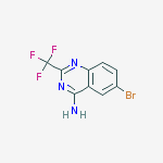 Structure of 6-Bromo-2-(trifluoromethyl)quinazolin-4-amine
