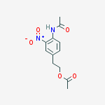 Structure of 2-(4-acetamido-3-nitrophenyl)ethyl acetate