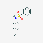 Structure of N-(4-ethylphenyl)benzenesulfonamide