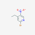 Structure of 2-BROMO-4-ETHYL-5-NITROPYRIDINE