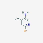 Structure of 6-BROMO-4-ETHYLPYRIDIN-3-AMINE