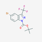 Structure of 1-N-Boc-5-bromo-3-trifluoromethyl-1H-indazole