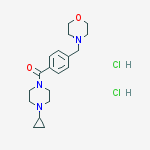 Structure of BAVISANT (DIHYDROCHLORIDE), 98%